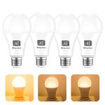 M MayJazz 3-Way Led Light Bulbs 30 70 100 Watt Equivalent (4 Pack), 3000K Warm White, A19 E26 LED Bulbs, Omni-Directional, Perfect for Reading, 15 Watt Energy Efficient Bulb