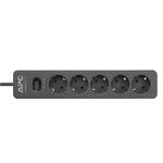 APC PME5B-GR surge protector 5 AC outlet(s) 230 V 1.5 m Black