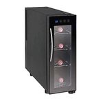 Koblenz Standing Single Zone Fridge and Chiller Thermoelectric Cooler with Digital Display and Touch Controls, 750 ml Wine Bottles (EVFK-04), Black