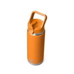 YETI Rambler 26 oz Bottle, Vacuum Insulated, Stainless Steel with Color Matching Straw Cap, King Crab