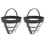 Melitt 2Pack No.4 Reusable Coffee Maker Basket Filter for Ninja Filters, Fit Most 8-12 Cup Basket Drip Coffee Machine