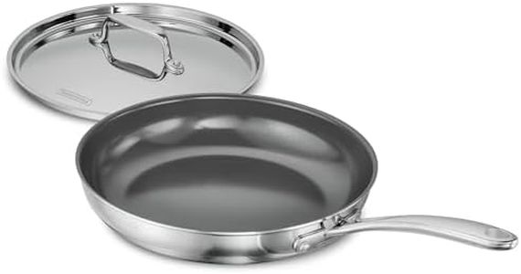 TRAMONTINA Fusao Healthy Triply Ceramic 26cm Frypan EX+ with SS 304 lid | Non Toxic (PFAS/PTFE/PFOA Free) | Omlete Pan | Saute | Induction Friendly | Stay Cool Handle I 10 Year Warranty* by Brand