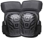 Knee Pads, Preciva Professional Gel Knee Pads for Work, Heavy Duty High Anti-Slip Straps and Double Gel Cushion Foam Padding Construction Tool Kneepads - Cleaning, Flooring, Gardening