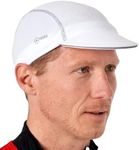 Tough Headwear Cycling Cap - Cycling Hat - Helmet Liner - Helmet Brim - Bike Cap - Bike Hat - Brim for Bike Helmet - Bike Hat Under Helmet Men & Women White