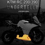 HARP MODZ Racing Underbelly Engine Belly 2.0 For Ktm Rc 390 And Ktm Rc 200 Bs3 Bs4 (Non Painted)