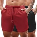 COOFANDY Men's 2 Pack Gym Workout S