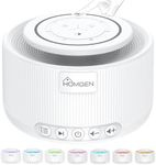 HOMGEN Rechargeable White Noise Machine Baby High Fidelity Sound Adult Sleep Sound Machine Supports/30 Soothing Sounds/ 3.5mm Audio Jack/Touchable RGB Light/Endurance 15h+/for Bedroom Office etc