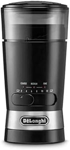 De'Longhi KG210 Electric Coffee Grinder, Stainless Steel, Black