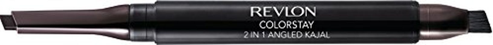 Revlon ColorStay 2-in-1 Angled Kajal Eyeliner, Waterproof Eye Makeup with Smudge Brush for Smokey Eyes, Fig (102), 0.01 oz/ 0.28g