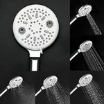 RESPITE 5-Multifunction Telephonic Shower | Hand Shower for Bathroom/Handheld showers with 1.5 Meter Flexible Tube and Wall Hook, ABS Chrome Finish - PANDA