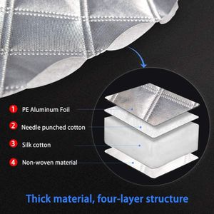 QcoQce Magnetic Car Windshield Cover – Snow and Frost Protection