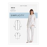 SIMPLICITY Sewing Pattern S9113 Misses' Tunic, Top & Pull On Pants, VARIOUS, U5 (16-18-20-22-24)