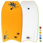 Kai Bodyboards Bro (Orange (Lime Green Rails), 40")