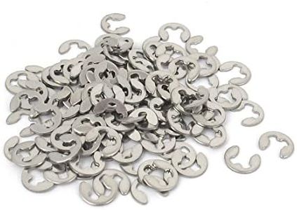 uxcell Fastener External Retaining Ring E-Clip Circlip 3mm 100pcs