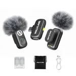 Hollyland LARK A1 Wireless Mini Microphone for iPhone15/16 & Android, Pure Sound, Noise Cancelling, Magnetic Microphone for YouTube, TikTok, Podcast, Vlogging for USB-C(2TX+1RX)