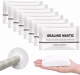 Pack of 8 Waterproof White Sealling Putty - Sealing Clay Sealant Mastic Duct Seal Repalr Professlonal Strength Fast-Setting for Pipes, Wall Holes, Air Conditioning Hole, Drain Connectlon