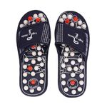 SAMRIDHI HUB™ Yoga Paduka Slippers for Men and Women, Acupressure Foot Relaxer Rotating Acupressure Foot Slippers For Men & Women, Full Body Blood Circulation Slippers Slides