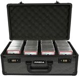 PREZA Graded Card Storage Box - Premium Trading Card Case for Graded Sports and TGC Collectibles - Carbon Fiber Slab Case Storage (X-Large)