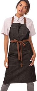 Chef Works Memphis Bib Apron (AB035), Black