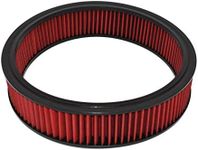 A-Team Performance - Air Filter Element Air Cleaner High Flow Replacement Washable and Reusable Round Cotton Fiber - Compatible with Chevrolet Buick GMC Ford Mopar Oldsmobile Pontiac (14X3)