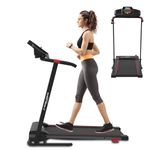 Electric Treadmill Folding Treadmill 10 km/h 1-2.5PS 6/12 Preset Programmes LCD Screen 1-10 (F3680)