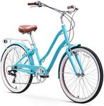 sixthreezero EVRYjourney Steel Women's Step-Through Touring Hybrid Bike, 1/3/7/21 Speed 26" Bicycle, Multiple Colors