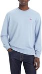 Levi's Men's Crew Sweatshirt, Soft Chambray Blue, M