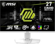 MSI MAG 274URFW 27-inch 4K Gaming Monitor, 3840 x 2160 (UHD), 0.5ms Response Time, 160Hz, HDR 400, HDMI, DP Port, Tilt and Height Adjustable