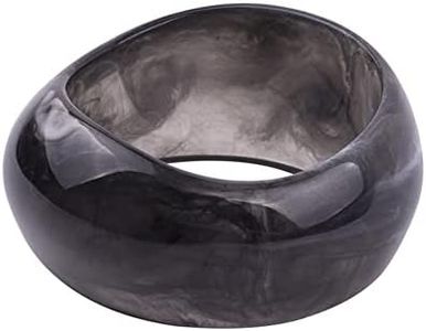 COLORFUL BLING Acrylic Cute Transparent Candy Geometric Tortoiseshell Chunky Cuff Bangle Mottled Wide Chunky Cuff Bracelet for Women Statement Jewelry, 8.09 inches, Acrylic, Resin, resin