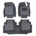 CARNEST Car Foot Mats for Renault Kwid 7D Leather Washable Car Floor Mat (Black)