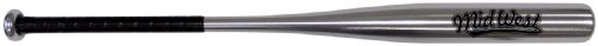 Midwest Adult Aluminium Bat - Silver/Black, 34 inch, multicolour, one size