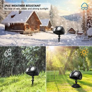Binocular LED Snowflake Projector – Outdoor Holiday Light Display