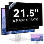 [2 Pack] 21.5 Inch Computer Privacy Screen for 16:9 Aspect Ratio Widescreen Monitor, Eye Protection Anti Glare Blue Light Computer Monitor Privacy Filter, Removable Anti-Scratch 21in Protector