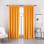nanbowang Orange Velvet Curtains 90