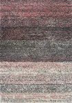 Luxury Thick Stripe Pale Pink Shaggy Living Room Area Rug Grey Hygge Super Soft Lounge Bedroom Hall Rugs 120cm x 170cm