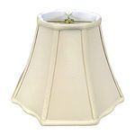 Royal Designs, Inc. Flare Bottom Outside Corner Scallop Lamp Shade, BS-701-14BG, Beige, 8 x 14 x 11