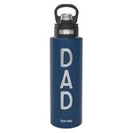 Tervis Deepwater Blue Dad Engraved Father's Day Triple Walled Insulated Tumbler, Stainless Steel