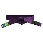 Fuji Jiu Jitsu Belt for Adults - Brazilian Pride Edition BJJ Rank Martial Arts Belts with 8 Rows of Stitching (Purple, A2)