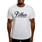 CafePress Father of The Bride T Shirt Men's Traditional Fit Light Casual Tshirt Ash Gray