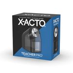 X-ACTO Electric Pencil Sharpener, Heavy Duty Pencil Sharpener for School, Black, 1 Count