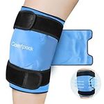 Comfpack Large Knee Ice Pack Wrap Around Entire Knee After Surgery, Reusable Gel Ice Pack for Knee Injuries, Pain Relief, Swelling, Knee Replacement Surgery