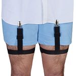 Shirt Stay Plus The World's Best Shirt Stays By (Black Garter Style)