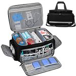 LEFOR·Z Medical Supplies Bag,First Responder Aid Bag Empty,Nurse Bag with Detachable Dividers for Home Health Care,Hospice Visit,Travel or Emergency Event (Bag Only)