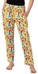 Disney Womens Lounge Pants Pajama Bottoms All Over Print Cotton, Pooh & Friends, 2X