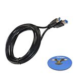 HQRP 3m USB 3.0 Type A-Male to B-Male (M/M) Cable for Kensington Universal USB3.0 Docking Station plus HQRP Coaster