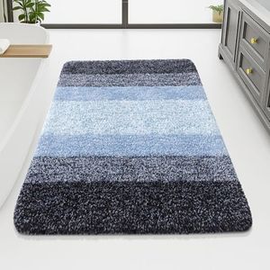 Arotive Microfiber Bathroom Rugs, Shaggy Soft Absorbent Bath Rug, 70x46