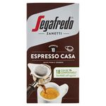 Segafredo Zanetti - 108 compostable pods, homemade espresso, full and creamy taste - 6 boxes of 18 pods