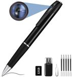 FINSUI Spy Cameras Pen 1080P Hidden Cameras Mini Portable Pocket Cam Covert Camera with 32GB SD Card Secret Camera with Video Recording Photo Taking for Home Business Conference