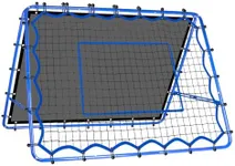 5x4FT Dual-Sided Soccer Rebounder Net, Fast & Slow rebound speed Training for Control, Passing Practice, Easy Setup Baseball/Lacrosse/Volleyball Rbounder Gifts Aids & Equipment for Kids,Teens & Adults