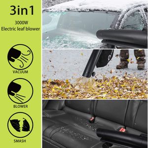 GRANDMA SHARK 3-in-1 Leaf Blower Vacuum – 3000W, Large Bag, Green